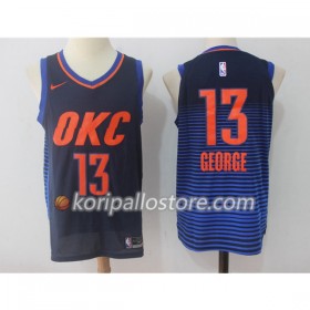 Oklahoma City Thunder Paul George 13 Nike 2017-18 Tummansininen Miesten Pelipaidat Swingman 
